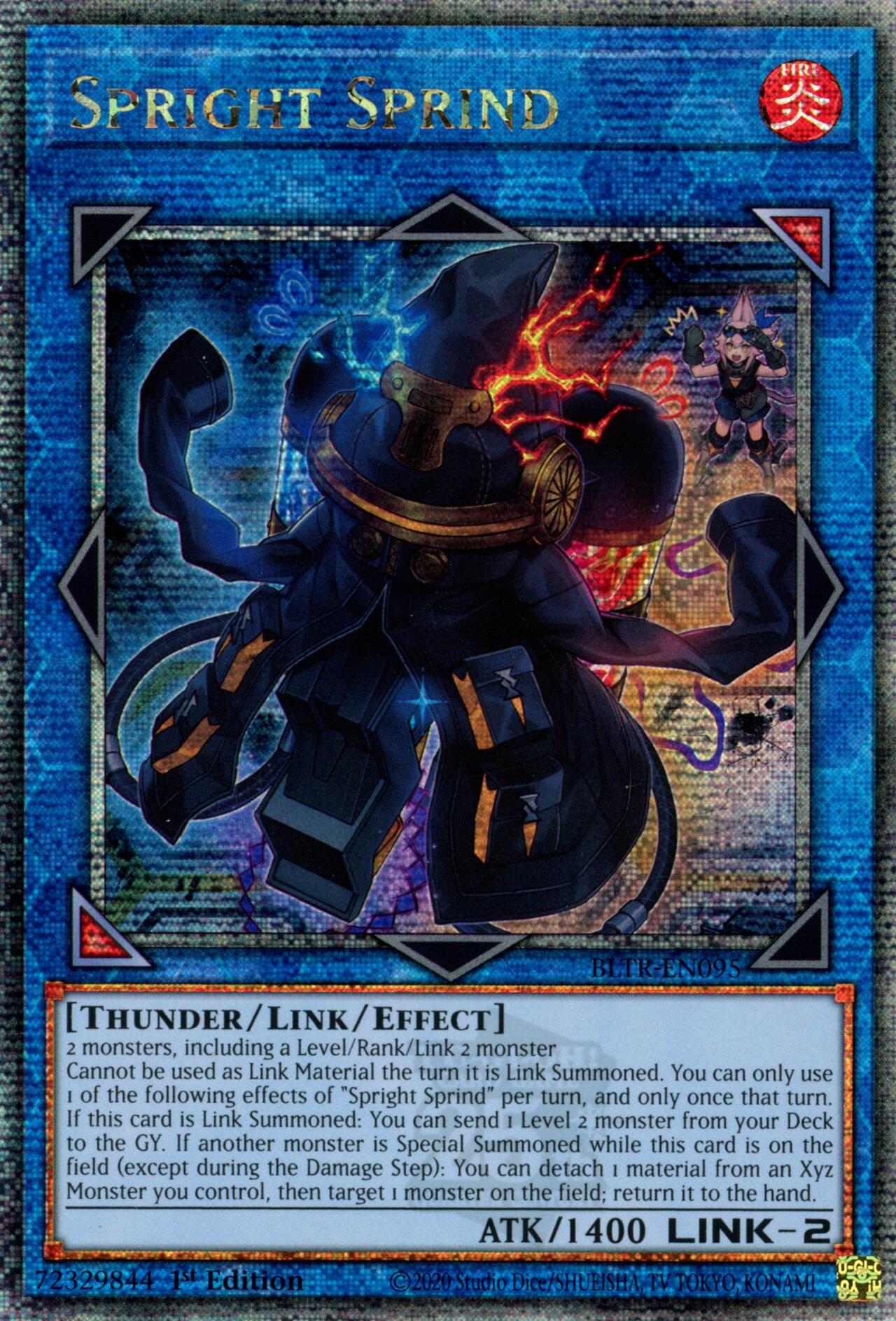 Spright Sprind (Quarter Century Secret Rare) [BLTR-EN095] Quarter Century Secret Rare | Good Games Morley