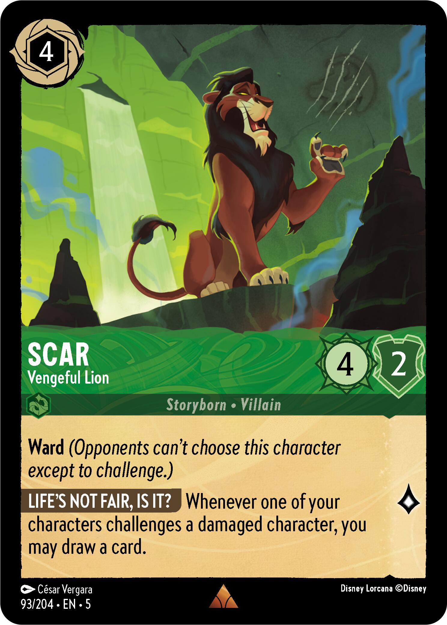 Scar - Vengeful Lion (93/204) [Shimmering Skies] | Good Games Morley