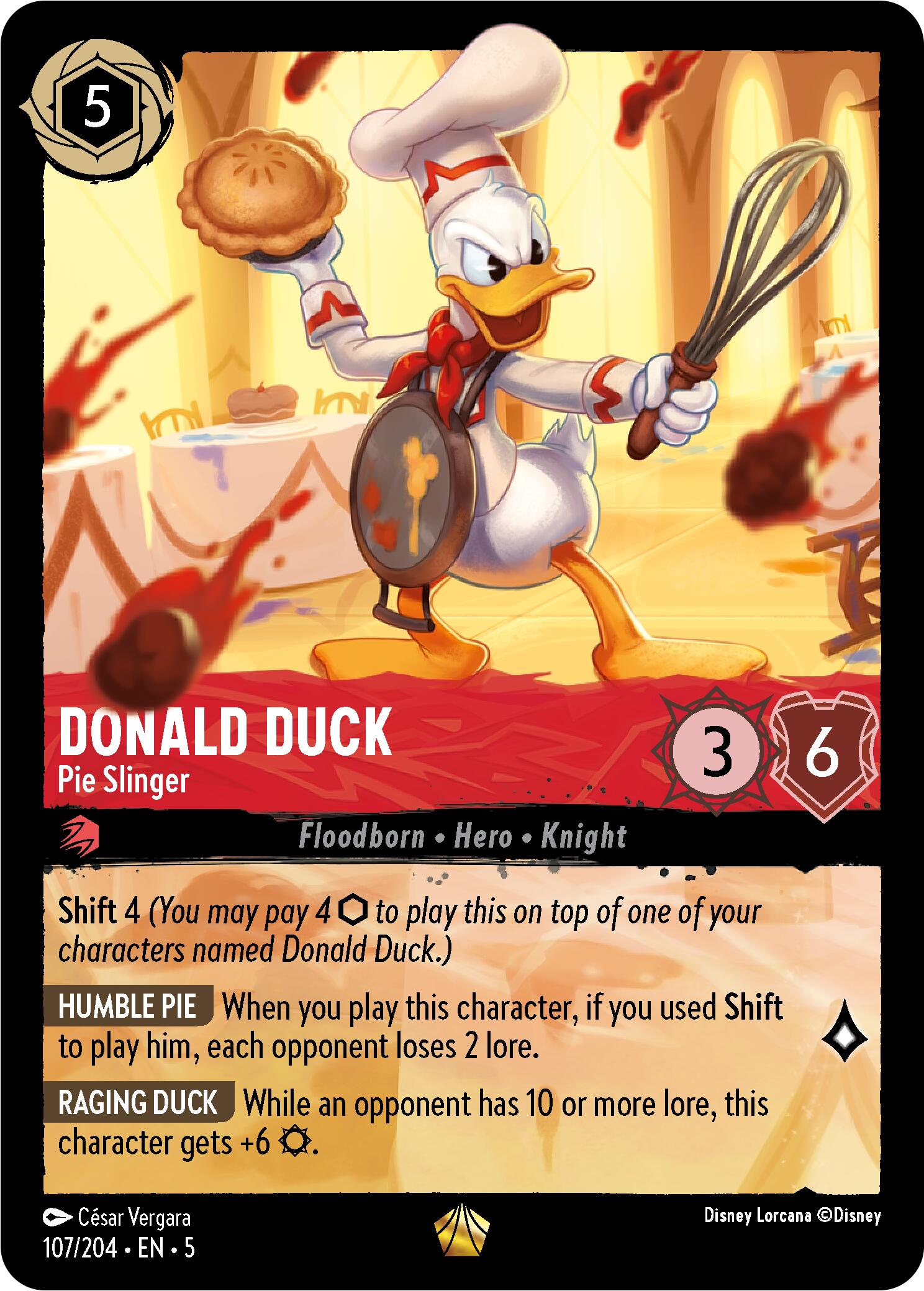 Donald Duck - Pie Slinger (107/204) [Shimmering Skies] | Good Games Morley