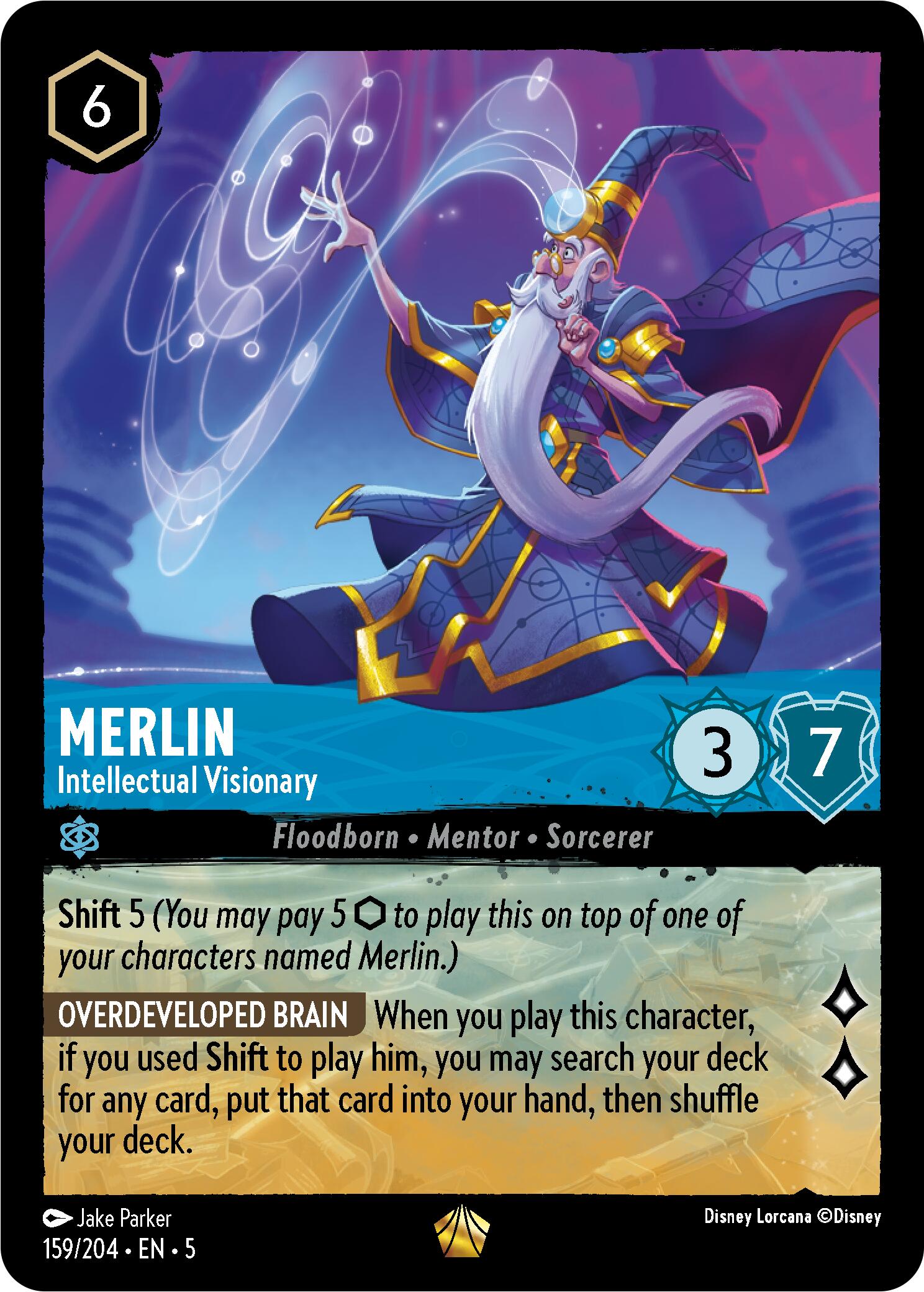 Merlin - Intellectual Visionary (159/204) [Shimmering Skies] | Good Games Morley