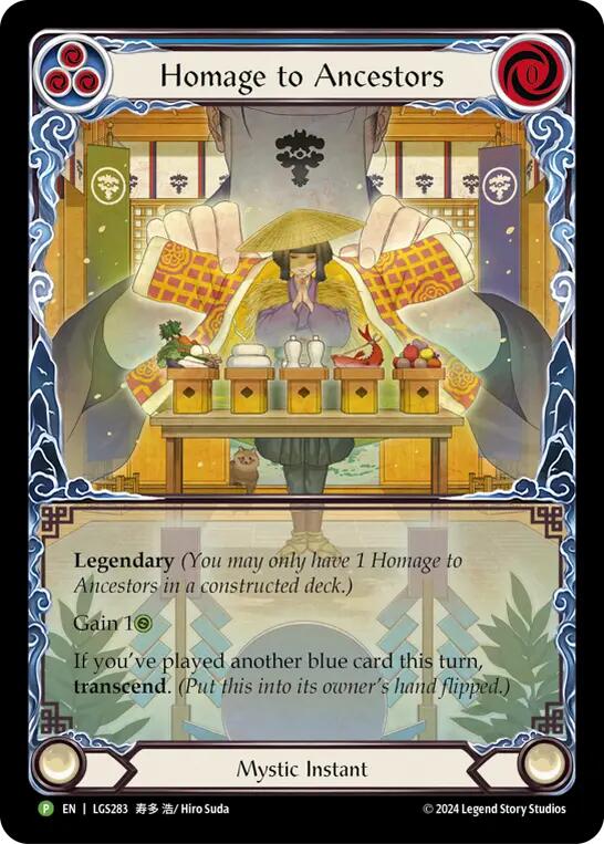 Homage to Ancestors // Inner Chi [LGS283] (Promo)  Rainbow Foil | Good Games Morley