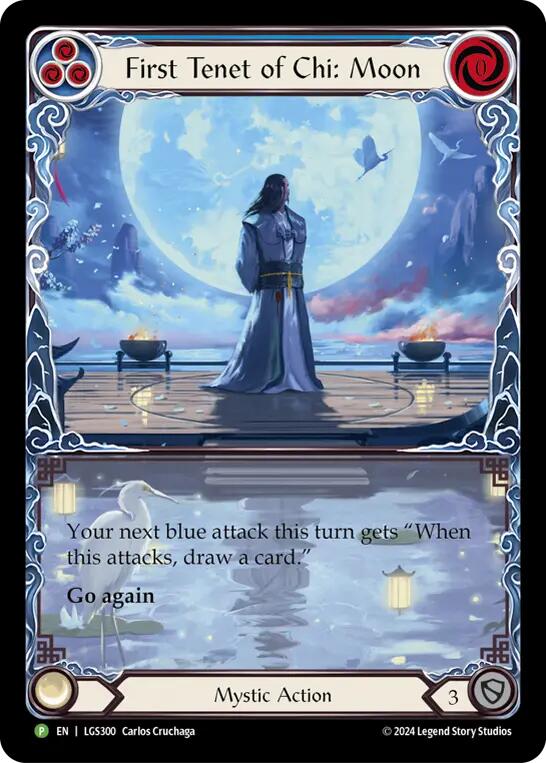 First Tenet of Chi: Moon [LGS300] (Promo)  Rainbow Foil | Good Games Morley