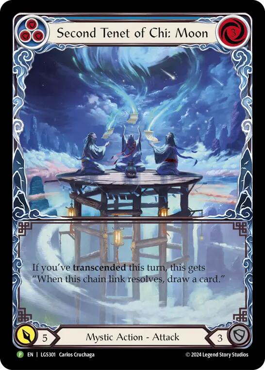 Second Tenet of Chi: Moon [LGS301] (Promo)  Rainbow Foil | Good Games Morley