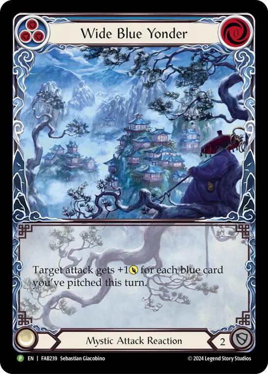 Wide Blue Yonder [FAB239] (Promo)  Rainbow Foil | Good Games Morley