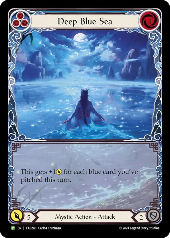 Deep Blue Sea [FAB240] (Promo)  Rainbow Foil | Good Games Morley