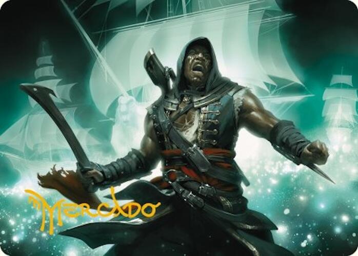 Adewale, Breaker of Chains Art Card (Gold-Stamped Signature) [Assassin's Creed Art Series] | Good Games Morley