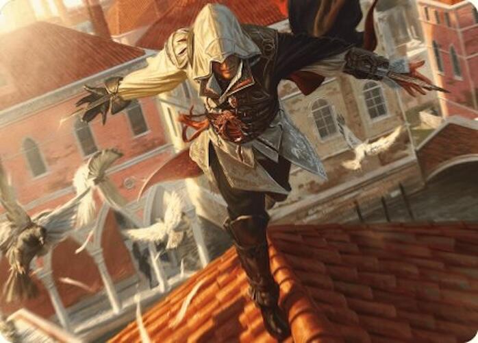 Ezio, Blade of Vengeance Art Card [Assassin's Creed Art Series] | Good Games Morley
