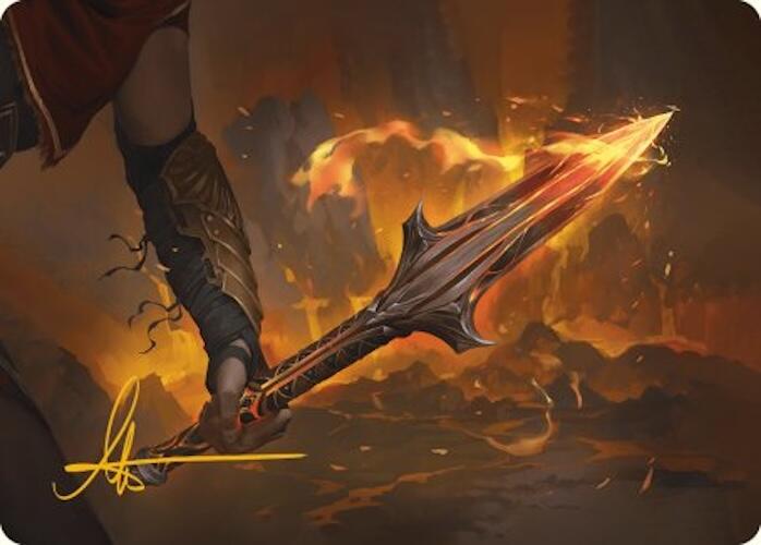 The Spear of Leonidas Art Card (Gold-Stamped Signature) [Assassin's Creed Art Series] | Good Games Morley