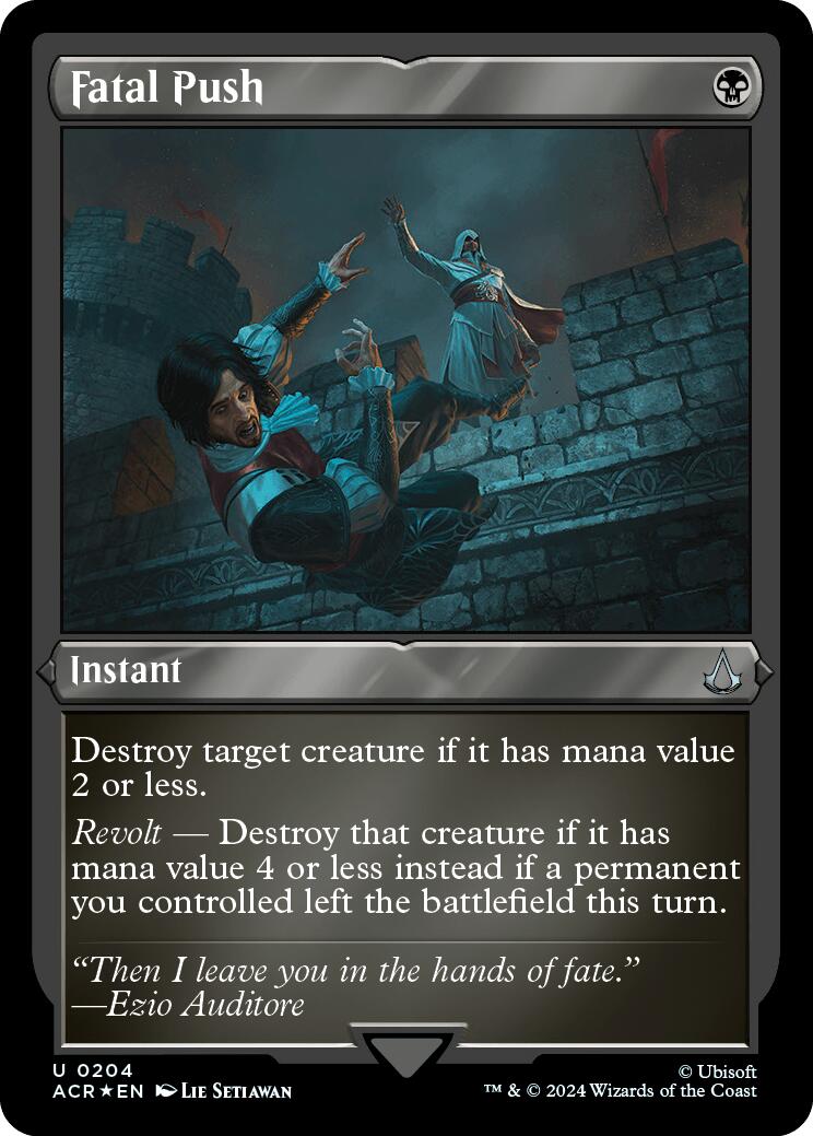 Fatal Push (Foil Etched) [Assassin's Creed] | Good Games Morley