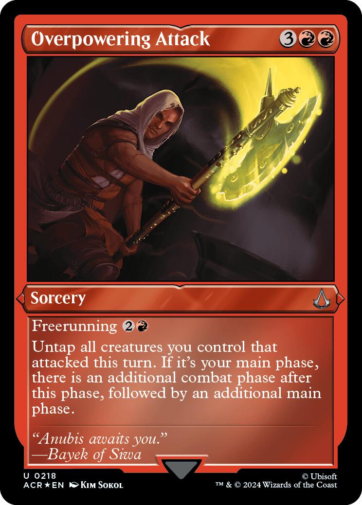 Overpowering attack (Foil Etched) [Assassin's Creed] | Good Games Morley