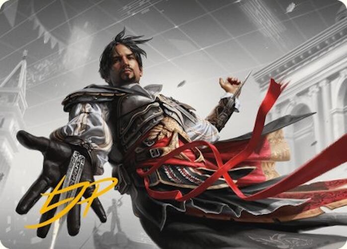 Ezio Auditore da Firenze Art Card (Gold-Stamped Signature) [Assassin's Creed Art Series] | Good Games Morley