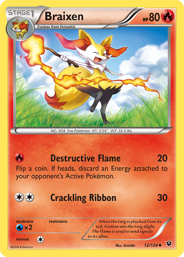 Braixen (12/124) [XY: Fates Collide] | Good Games Morley