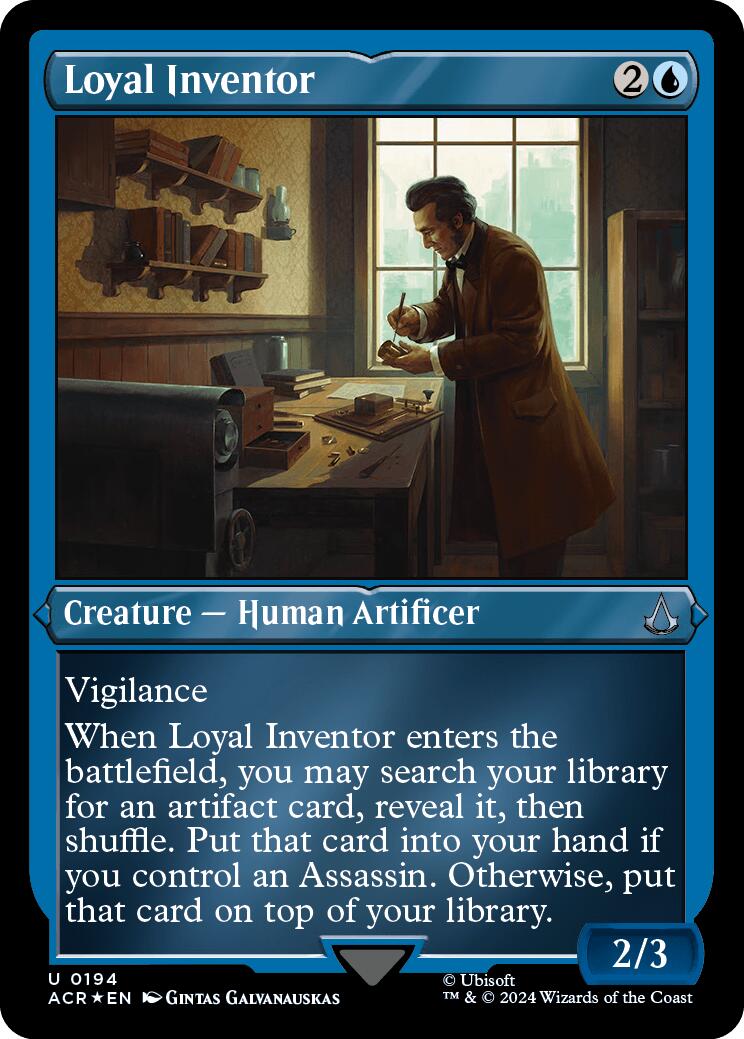 Loyal Inventor (Foil Etched) [Assassin's Creed] | Good Games Morley