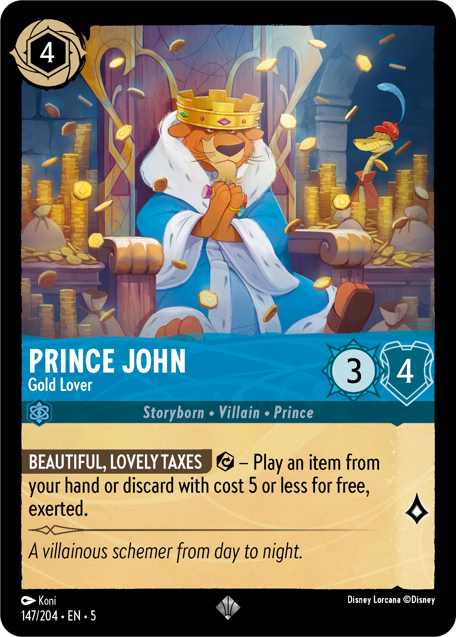 Prince John - Gold Lover (147/204) [Shimmering Skies] | Good Games Morley