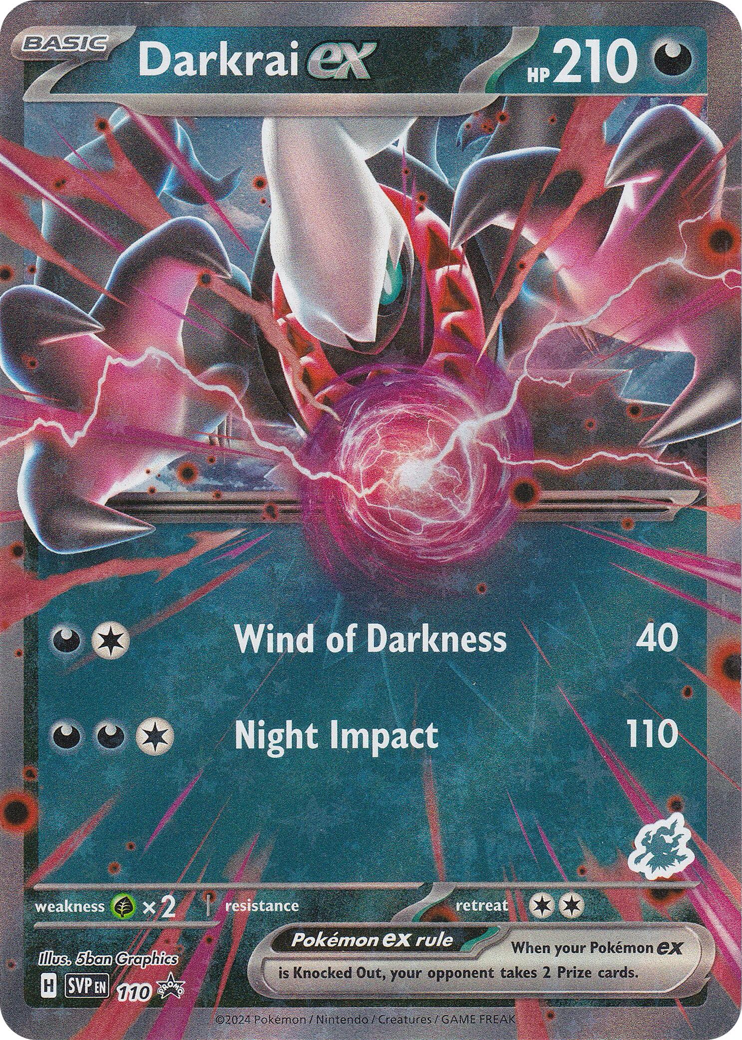 Darkrai ex (110) (Darkrai) [Battle Academy 2024] | Good Games Morley