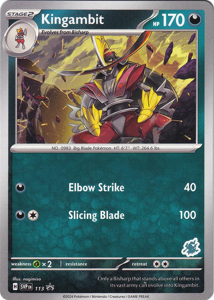 Kingambit (113) (Darkrai Deck) [Battle Academy 2024] | Good Games Morley