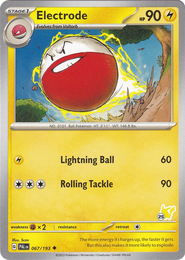 Electrode (067/193) (Pikachu Stamp #25) [Battle Academy 2024] | Good Games Morley