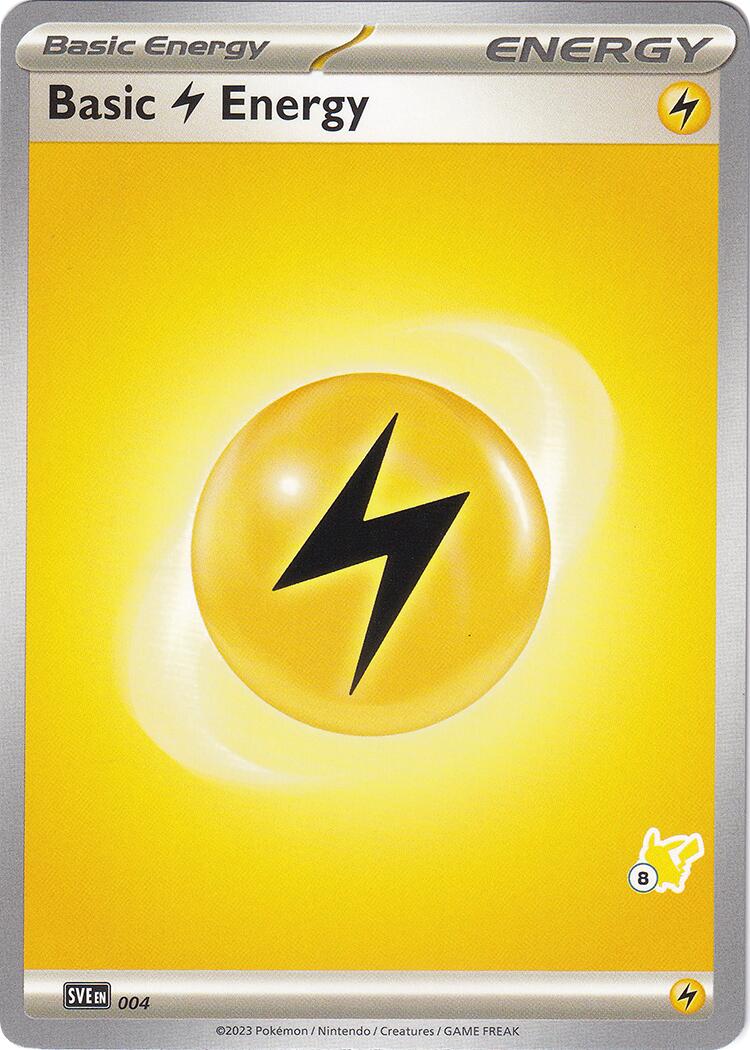 Basic Lightning Energy (004) (Pikachu Stamp #8) [Battle Academy 2024] | Good Games Morley