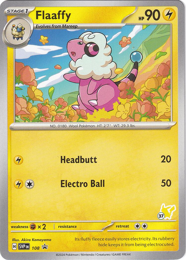 Flaaffy (108) (Pikachu Stamp #37) [Battle Academy 2024] | Good Games Morley