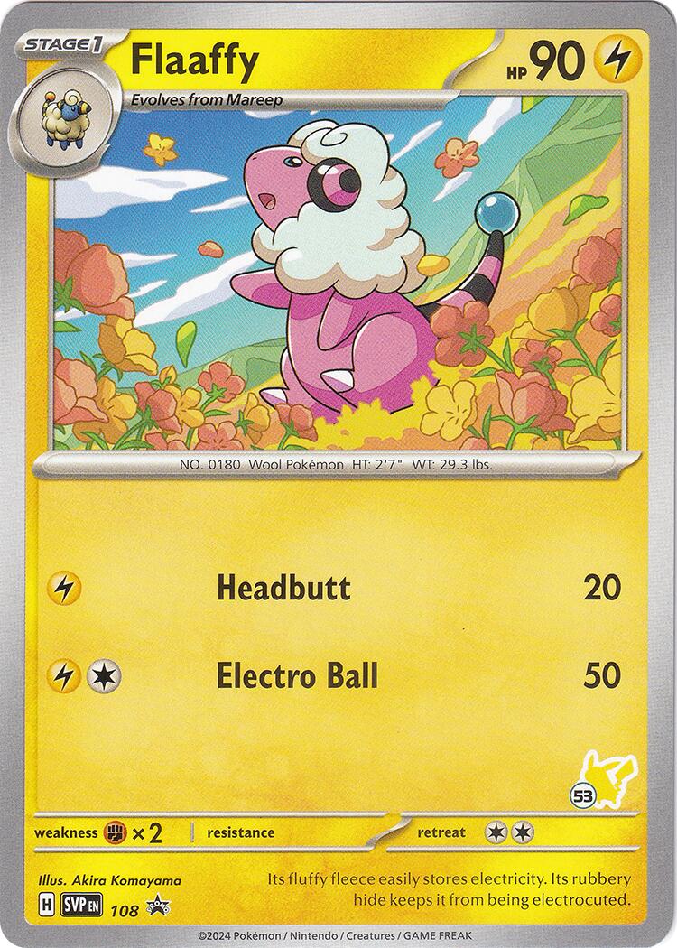 Flaaffy (108) (Pikachu Stamp #53) [Battle Academy 2024] | Good Games Morley