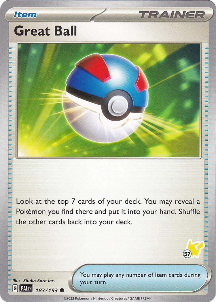 Great Ball (183/193) (Pikachu Stamp #57) [Battle Academy 2024] | Good Games Morley