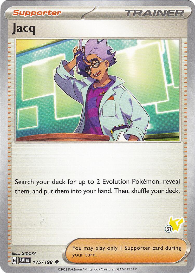 Jacq (175/198) (Pikachu Stamp #51) [Battle Academy 2024] | Good Games Morley