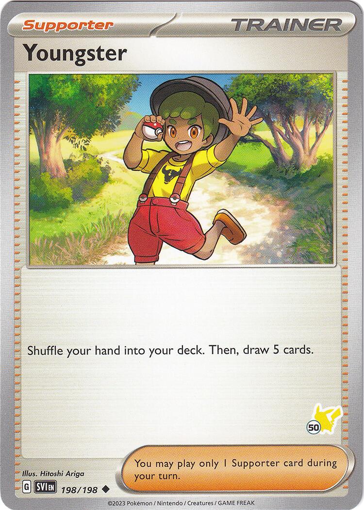 Youngster (198/198) (Pikachu Stamp #50) [Battle Academy 2024] | Good Games Morley