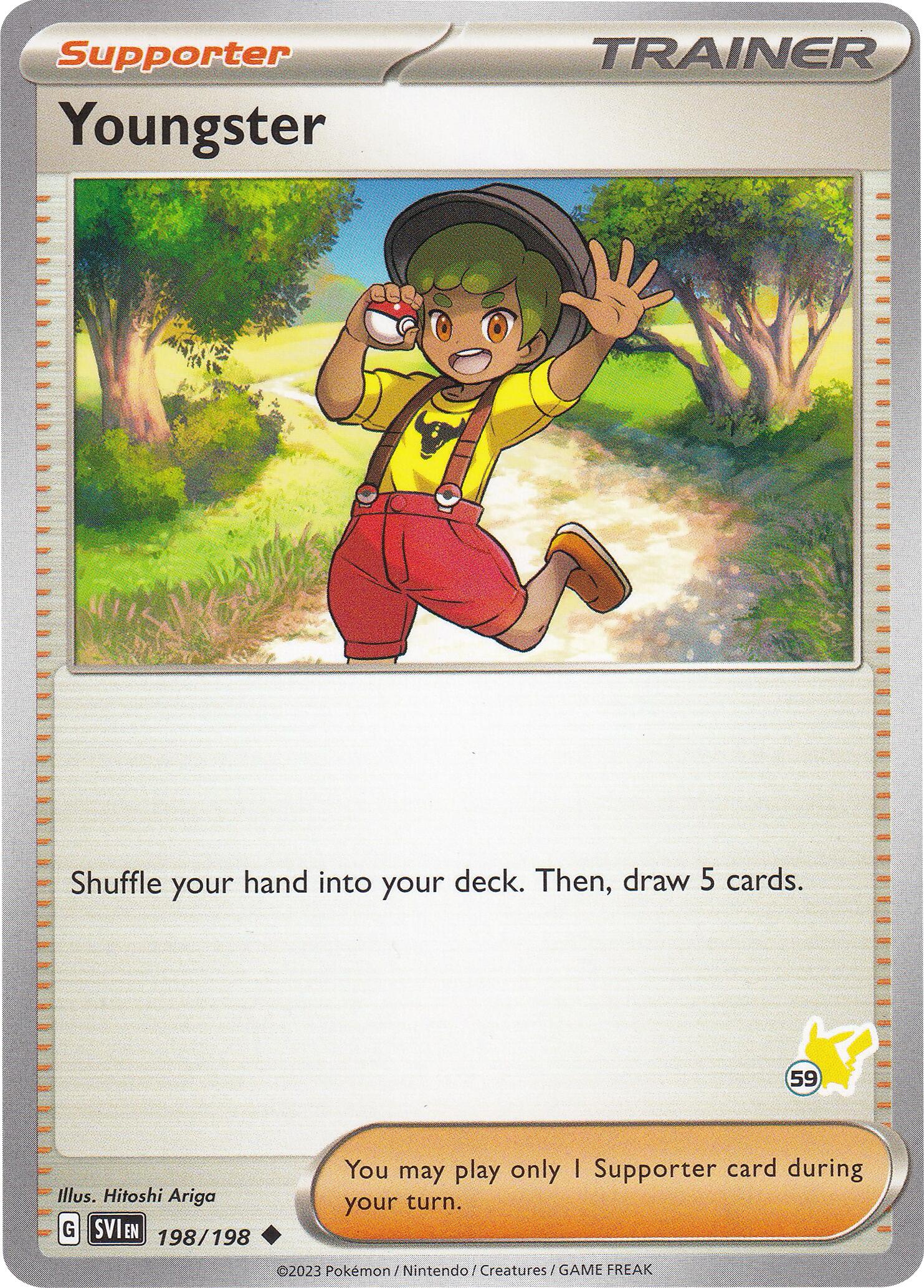 Youngster (198/198) (Pikachu Stamp #59) [Battle Academy 2024] | Good Games Morley