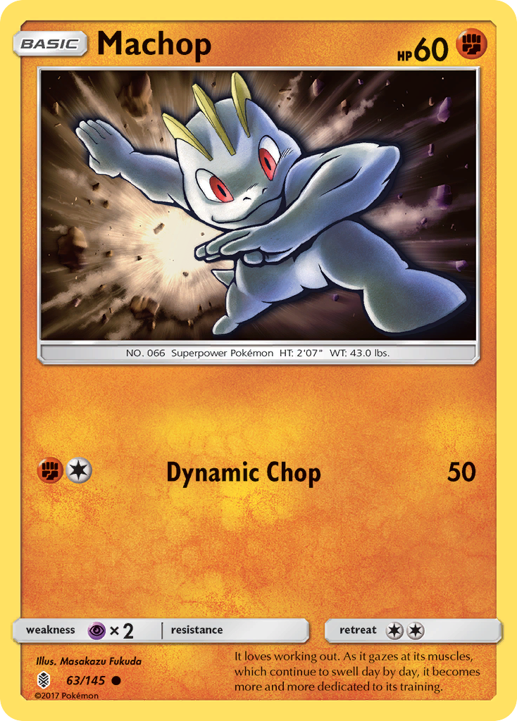 Machop (63/145) [Sun & Moon: Guardians Rising] | Good Games Morley