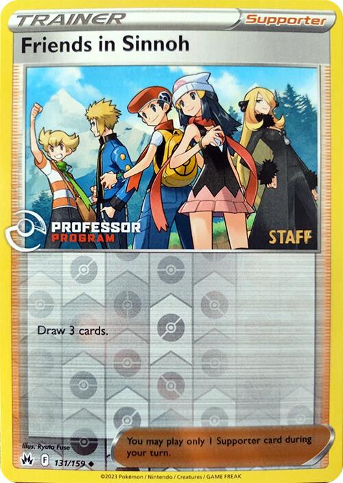 Friends in Sinnoh (131/159) (2023 Staff) [Professor Program Promos] | Good Games Morley