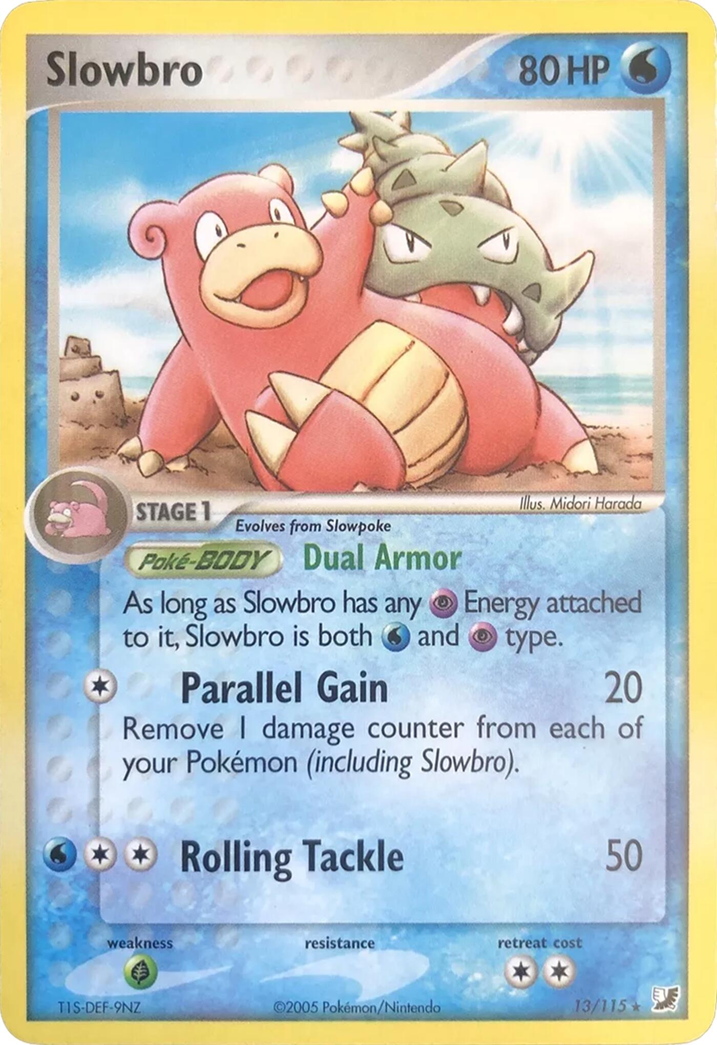 Slowbro (13/115) (Theme Deck Exclusives) [EX: Unseen Forces] | Good Games Morley