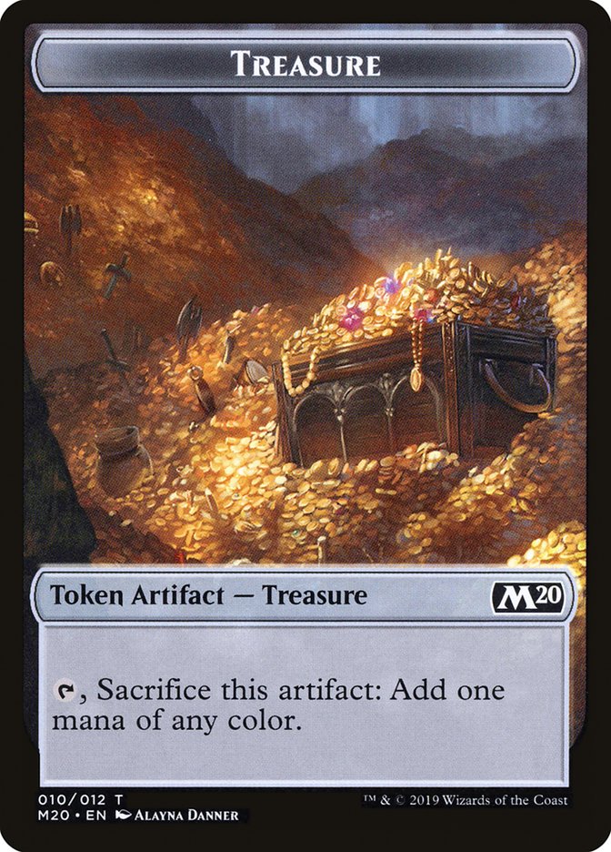 Treasure Token [Core Set 2020 Tokens] | Good Games Morley