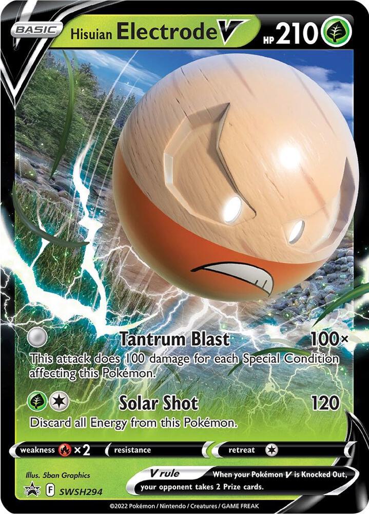 Hisuian Electrode V SWSH294 (SWSH: Sword & Shield Promo Cards)  - Holofoil | Good Games Morley