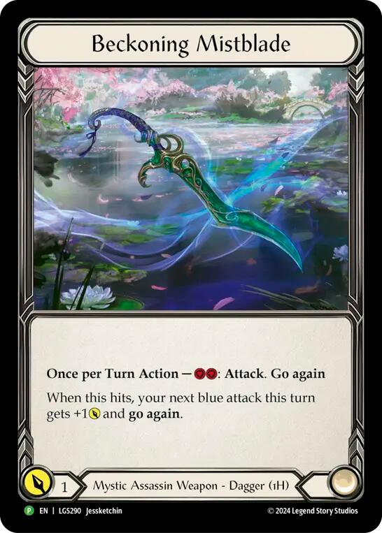 Beckoning Mistblade [LGS290] (Promo)  Rainbow Foil | Good Games Morley