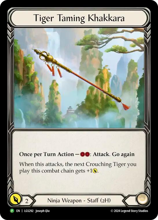 Tiger Taming Khakkara [LGS292] (Promo)  Rainbow Foil | Good Games Morley