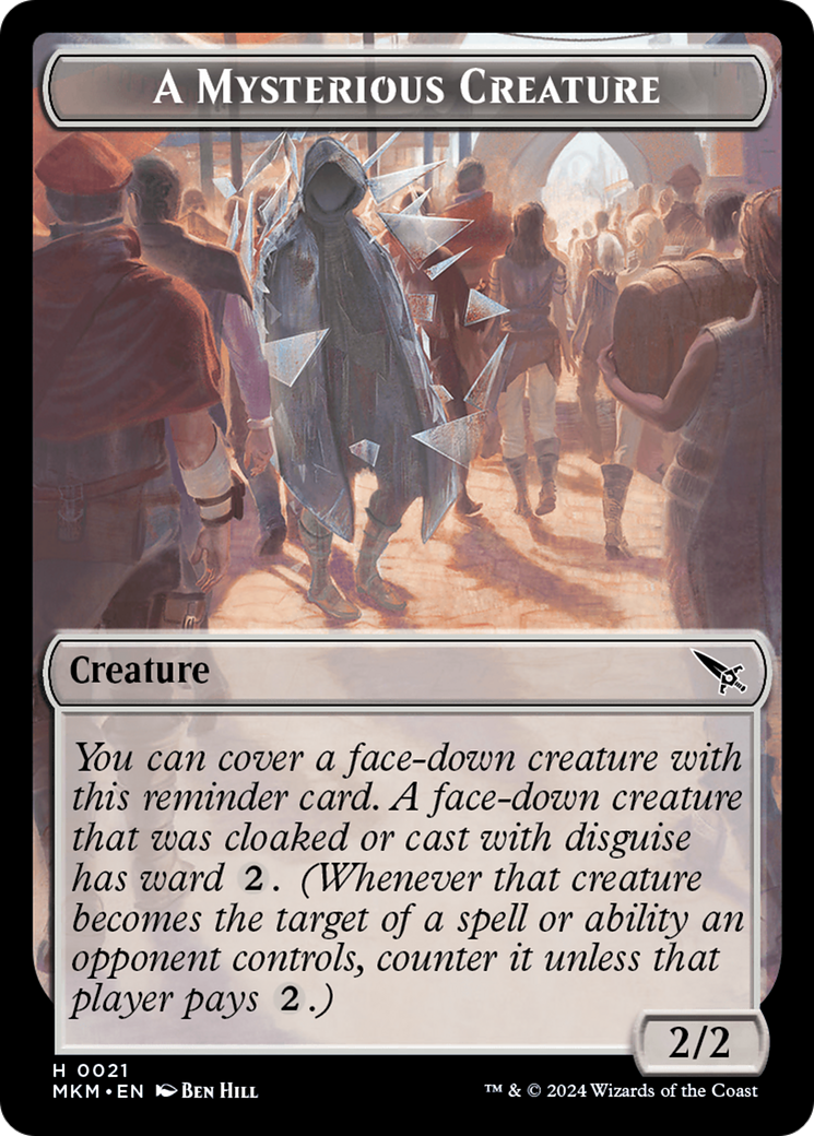 A Mysterious Creature Token [Murders at Karlov Manor Tokens] | Good Games Morley