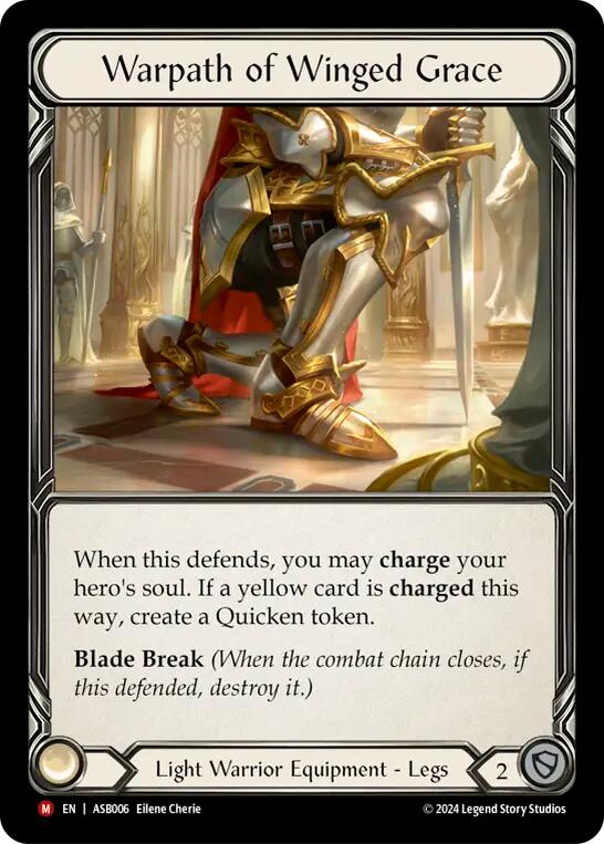 Warpath of Winged Grace [ASB006] (Armory Deck: Boltyn)  Rainbow Foil | Good Games Morley