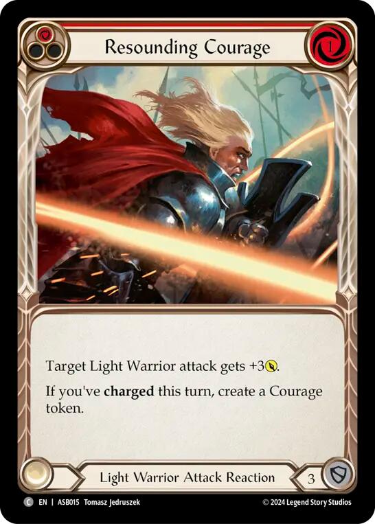 Resounding Courage (Red) [ASB015] (Armory Deck: Boltyn) | Good Games Morley