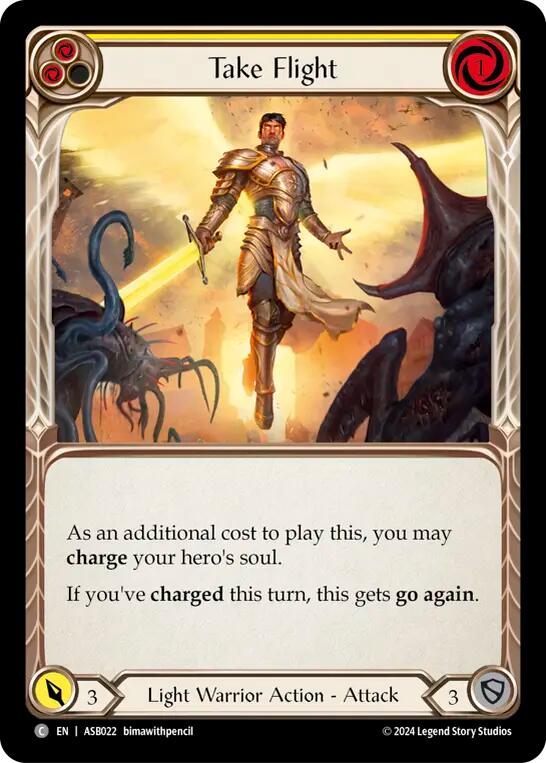 Take Flight (Yellow) [ASB022] (Armory Deck: Boltyn) | Good Games Morley