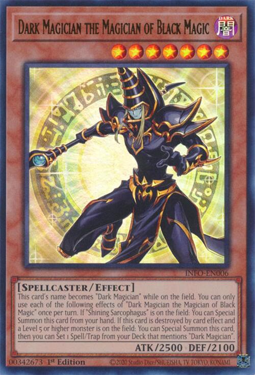Dark Magician the Magician of Black Magic [INFO-EN006] Ultra Rare | Good Games Morley