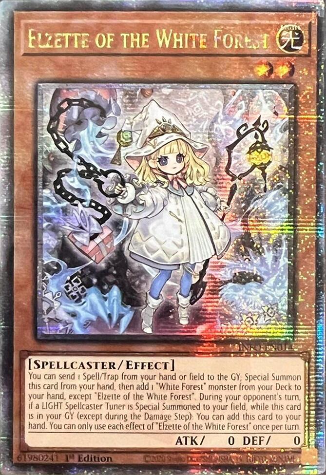 Elzette of the White Forest (Quarter Century Secret Rare) [INFO-EN014] Quarter Century Secret Rare | Good Games Morley