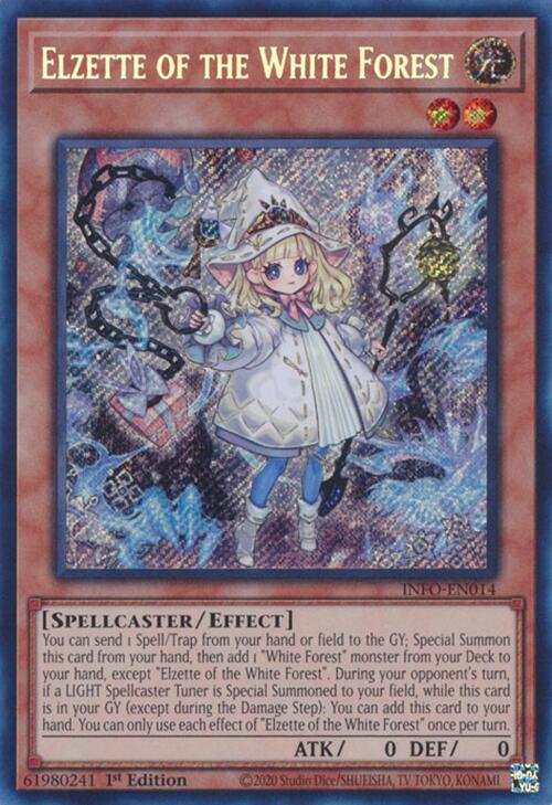 Elzette of the White Forest [INFO-EN014] Secret Rare | Good Games Morley