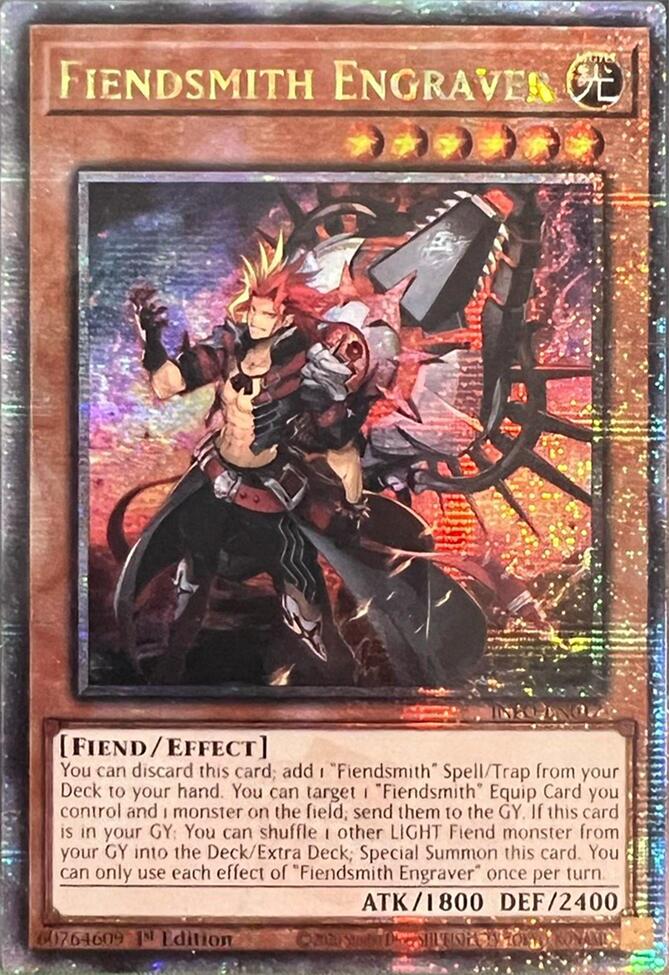 Fiendsmith Engraver (Quarter Century Secret Rare) [INFO-EN017] Quarter Century Secret Rare | Good Games Morley