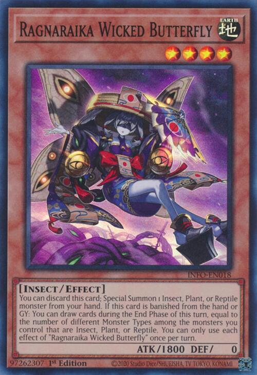 Ragnaraika Wicked Butterfly [INFO-EN018] Super Rare | Good Games Morley