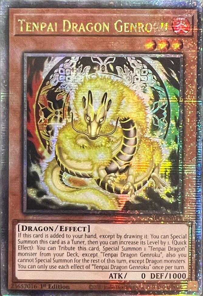 Tenpai Dragon Genroku (Quarter Century Secret Rare) [INFO-EN019] Quarter Century Secret Rare | Good Games Morley