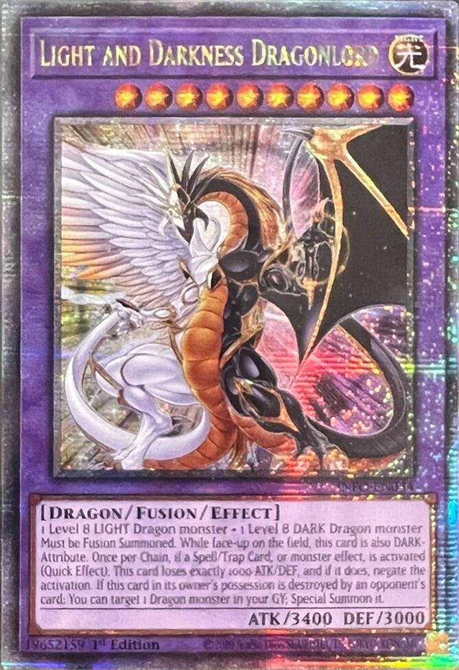 Light and Darkness Dragonlord (Quarter Century Secret Rare) [INFO-EN034] Quarter Century Secret Rare | Good Games Morley