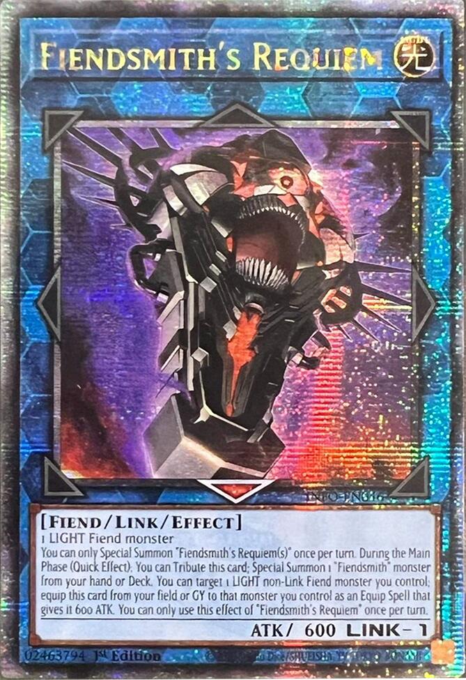 Fiendsmith's Requiem (Quarter Century Secret Rare) [INFO-EN046] Quarter Century Secret Rare | Good Games Morley