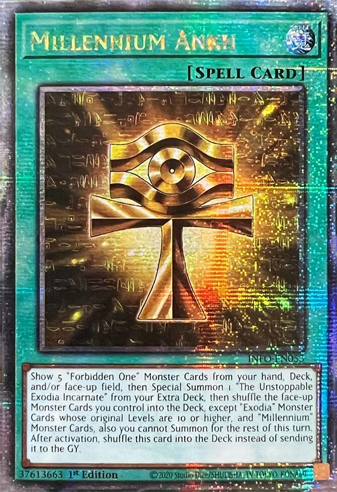Millennium Ankh (Quarter Century Secret Rare) [INFO-EN053] Quarter Century Secret Rare | Good Games Morley