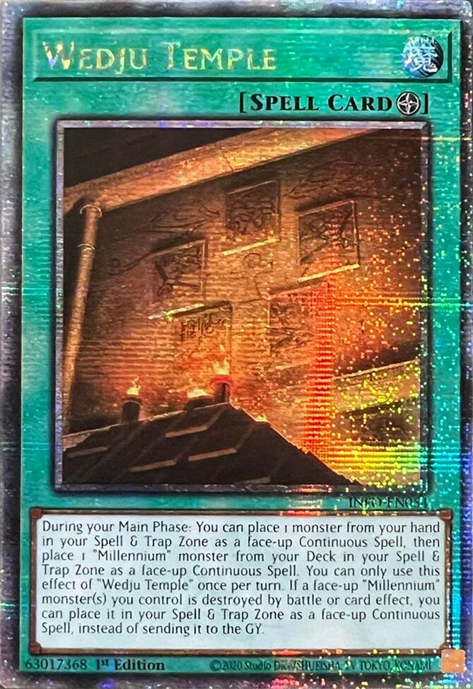 Wedju Temple (Quarter Century Secret Rare) [INFO-EN054] Quarter Century Secret Rare | Good Games Morley