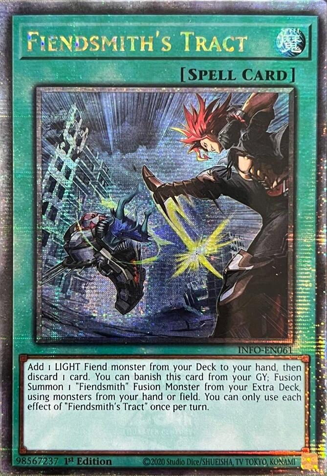 Fiendsmith's Tract (Quarter Century Secret Rare) [INFO-EN061] Quarter Century Secret Rare | Good Games Morley